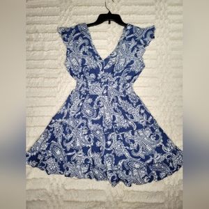 Paisley print dress